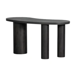 WOOOD Sidetables|Maan Sidetable Organisch MDF Donkerbruin 150cm