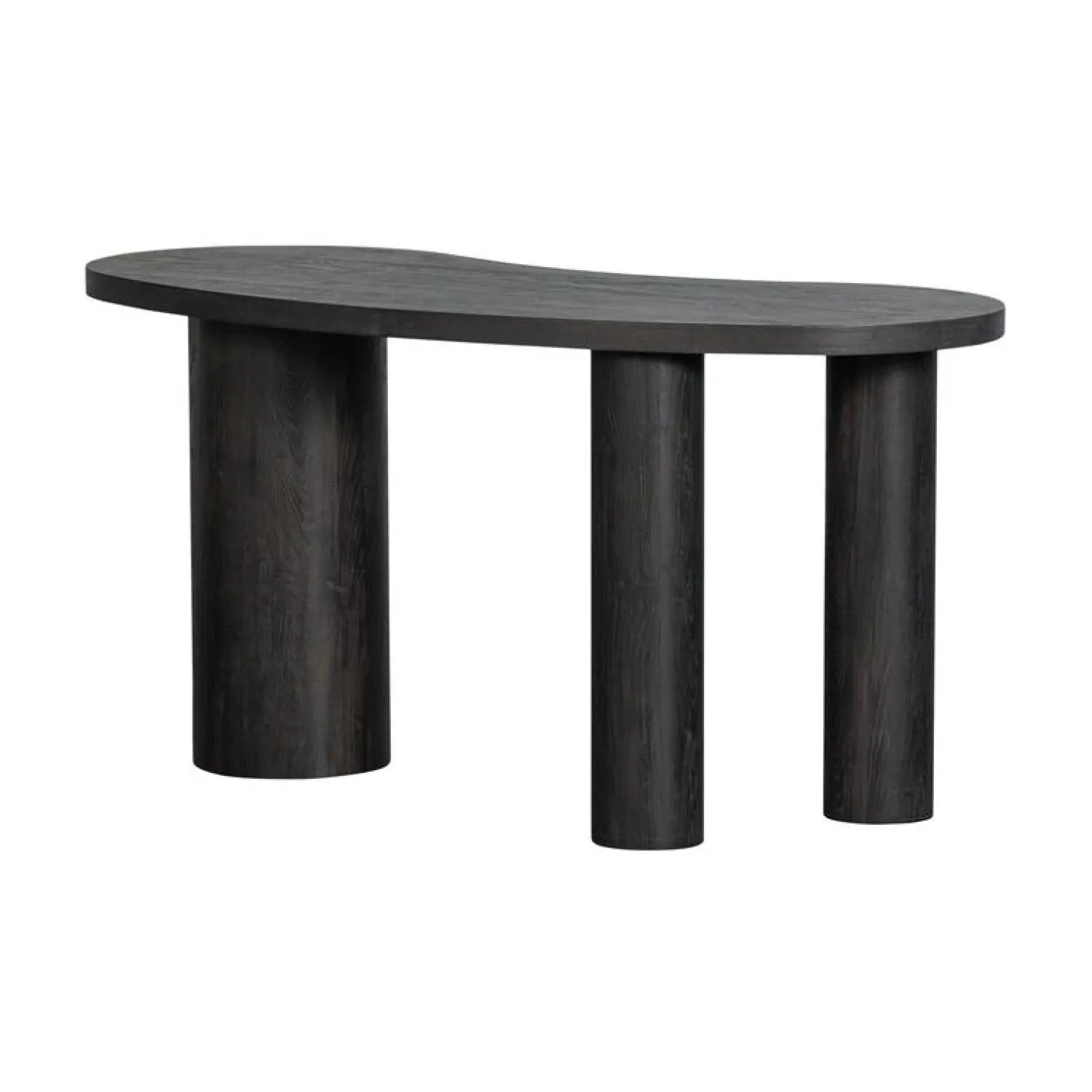 WOOOD Sidetables|Maan Sidetable Organisch MDF Donkerbruin 150cm