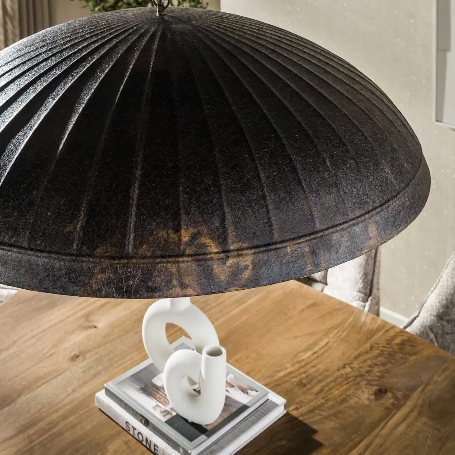 Kalfort Hanglampen|Madison 1-lichts Hanglamp Bruin