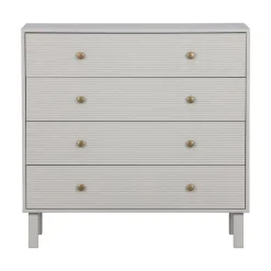 WOOOD Ladenkasten|Industriele Kasten|Madu Ladekast Dennenhout Wolkengrijs 94cm