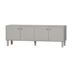 WOOOD Industriele Kasten|Tv Meubels|Madu TV Meubel Dennenhout Wolkengrijs 160cm