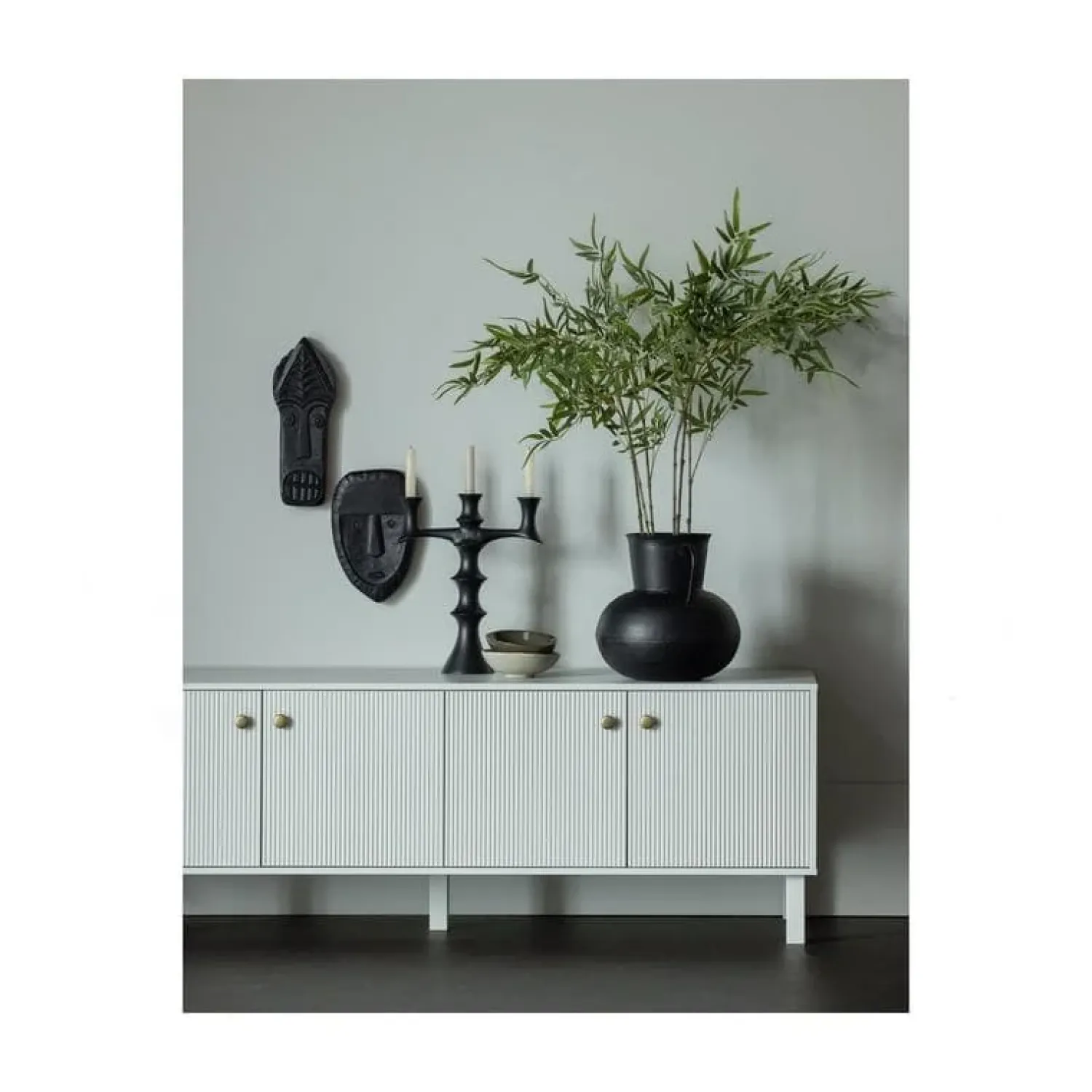 WOOOD Industriele Kasten|Tv Meubels|Madu TV Meubel Dennenhout Wolkengrijs 160cm