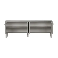 WOOOD Industriele Kasten|Tv Meubels|Madu TV Meubel Dennenhout Wolkengrijs 160cm