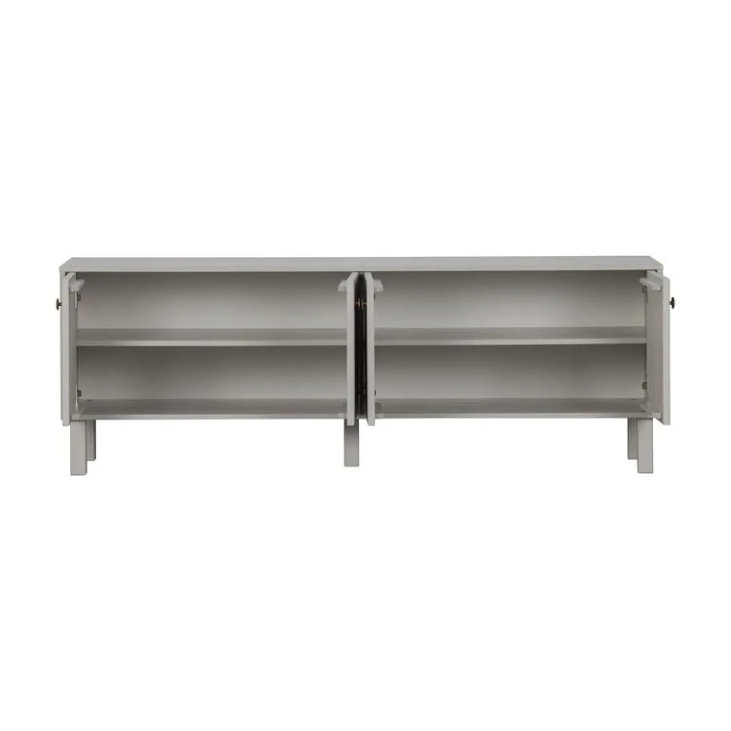 WOOOD Industriele Kasten|Tv Meubels|Madu TV Meubel Dennenhout Wolkengrijs 160cm