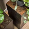 Cavetown Bijzettafels|Maha bloementafel industrieel 70cm