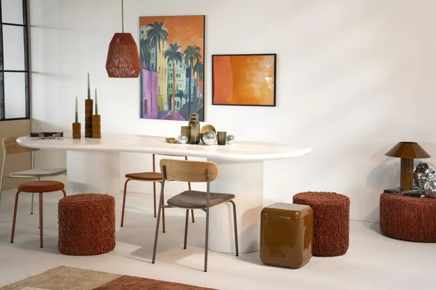 By Boo Eettafels|Mai Organische Eettafel wit 250 cm