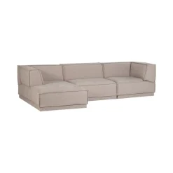 WOOOD Modulaire Banken|Manu Bank Chaise longue Links Grove chenille Naturel