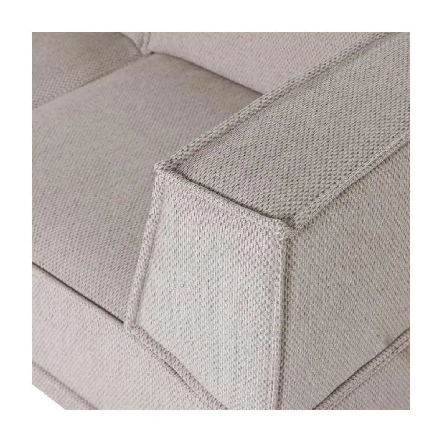 WOOOD Modulaire Banken|Manu Bank Chaise longue Links Grove chenille Naturel