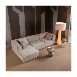 WOOOD Modulaire Banken|Manu Bank Chaise longue Links Grove chenille Naturel