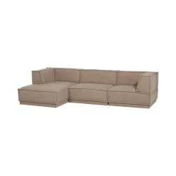WOOOD Modulaire Banken|Manu Bank Chaise longue Links Teddy Taupe