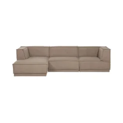 WOOOD Modulaire Banken|Manu Bank Chaise longue Links Teddy Taupe