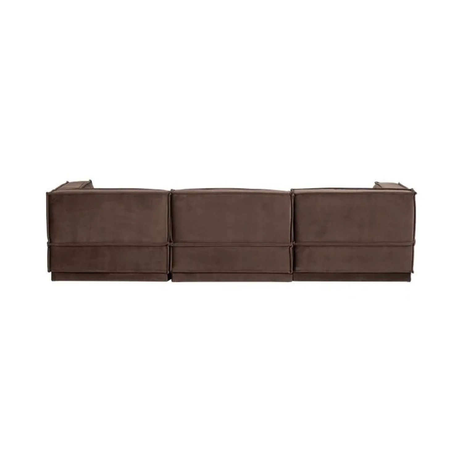 WOOOD Modulaire Banken|Manu Bank Chaise longue Links Velvet Bruin