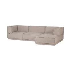 WOOOD Modulaire Banken|Manu Bank Chaise longue Rechts Grove chenille Naturel