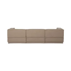 WOOOD Modulaire Banken|Manu Bank Chaise longue Rechts Teddy Taupe