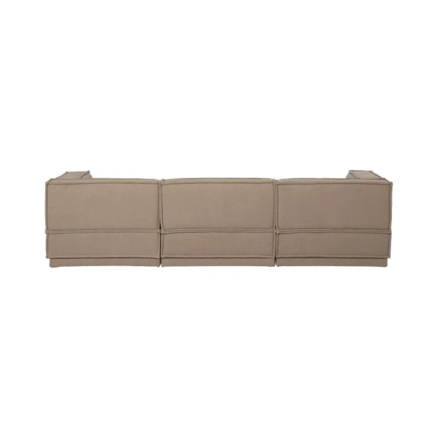WOOOD Modulaire Banken|Manu Bank Chaise longue Rechts Teddy Taupe