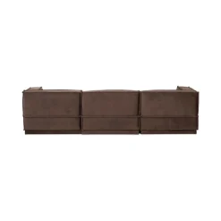 WOOOD Modulaire Banken|Manu Bank Chaise longue Rechts Velvet Bruin