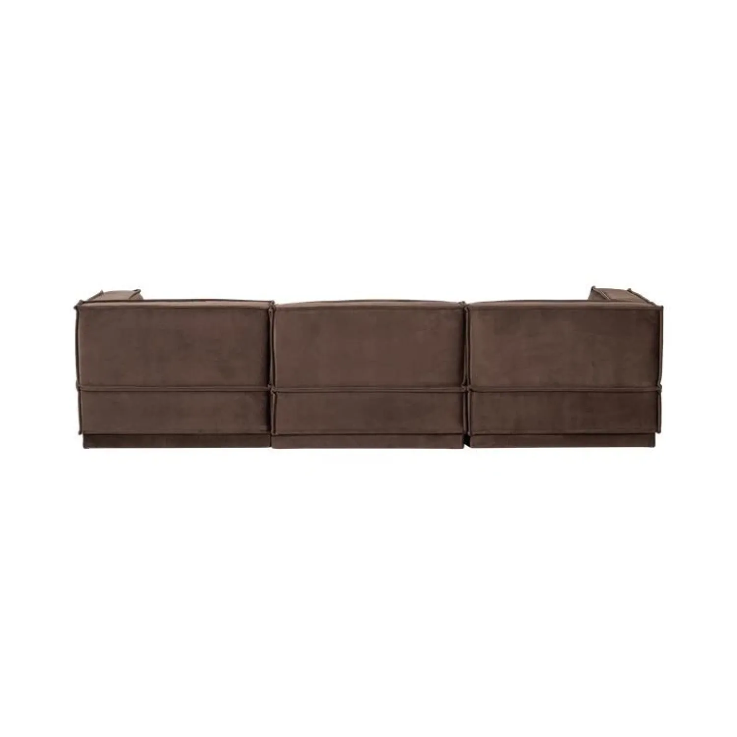 WOOOD Modulaire Banken|Manu Bank Chaise longue Rechts Velvet Bruin