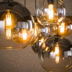 Kalfort Hanglampen|Glazen Hanglamp|Marble 7-lichts glazen hanglamp