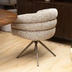 Vellori Design Eetkamerstoelen|Marconi Eetkamerstoel - be fine nature 01 Moon 360 anodic bruin