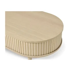 LykkeHome Salontafels|Maria Salontafel ovaal Lichtbruin 120cm