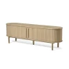 LykkeHome Industriele Kasten|Tv Meubels|Maria Tv meubel Lichtbruin 180cm