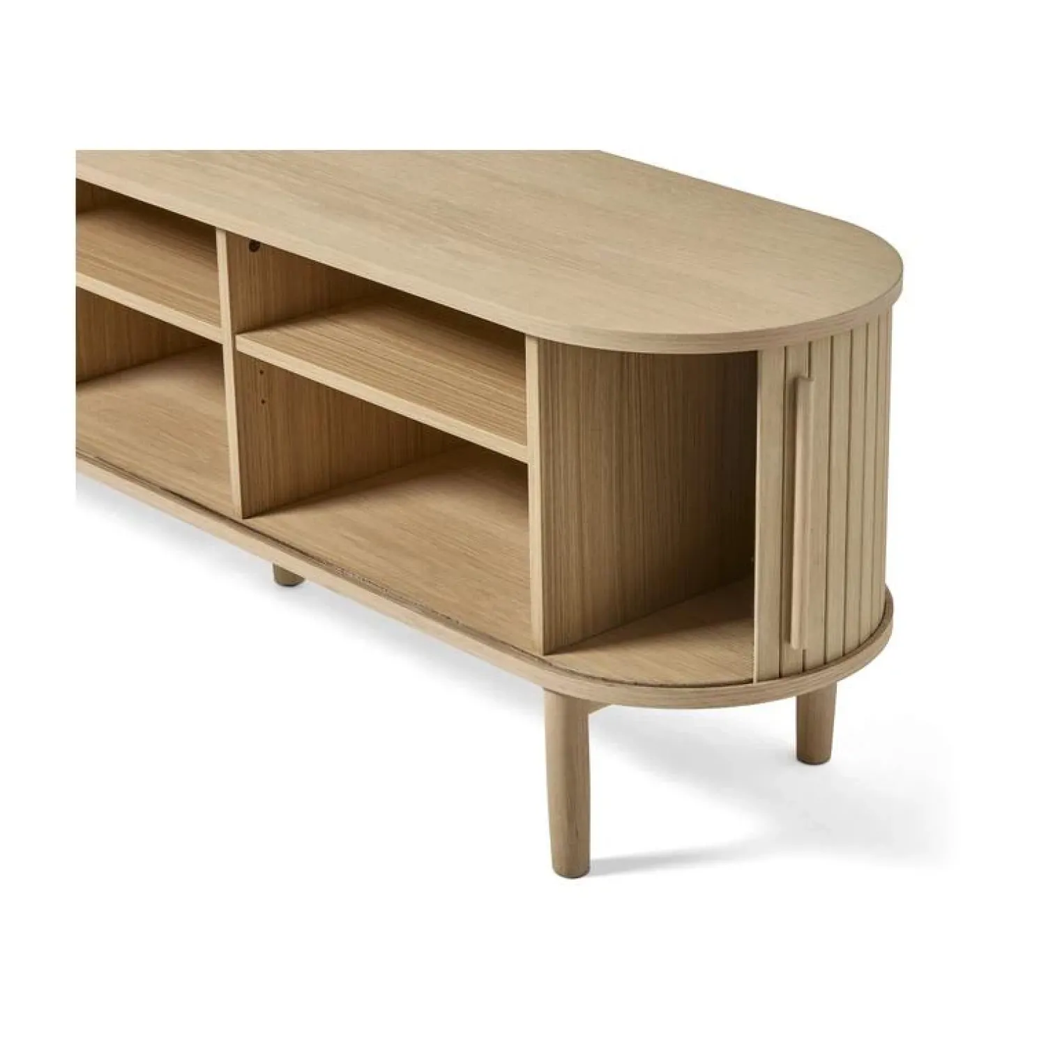 LykkeHome Industriele Kasten|Tv Meubels|Maria Tv meubel Lichtbruin 180cm