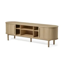 LykkeHome Industriele Kasten|Tv Meubels|Maria Tv meubel Lichtbruin 180cm