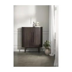 LykkeHome Wandkasten|Industriele Kasten|Maria Wandkast Espresso 118cm