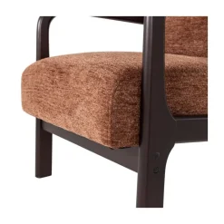 WOOOD Fauteuils|Mark Fauteuil Chenille Bruin