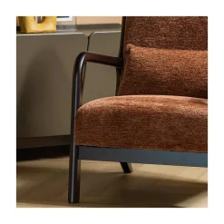 WOOOD Fauteuils|Mark Fauteuil Chenille Bruin