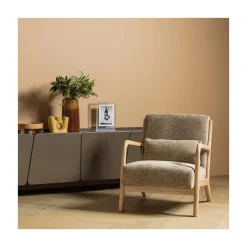 WOOOD Fauteuils|Mark Fauteuil Chenille Zand