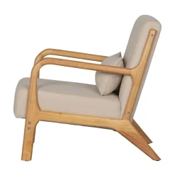 WOOOD Fauteuils|Mark Fauteuil Geweven Stof Naturel