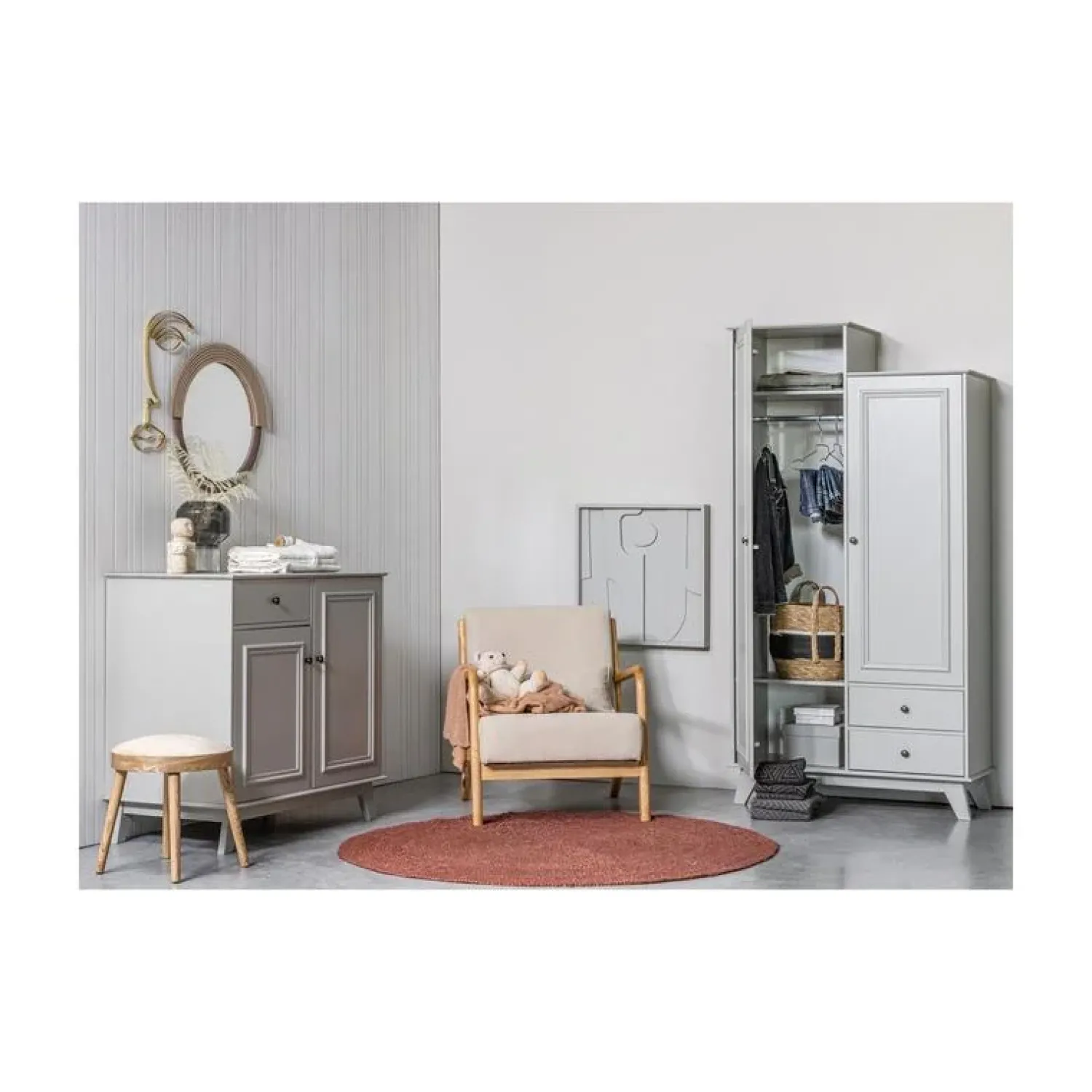 WOOOD Fauteuils|Mark Fauteuil Geweven Stof Naturel