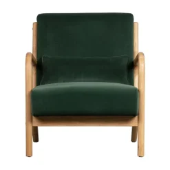 WOOOD Fauteuils|Mark Fauteuil Velvet Flesgroen