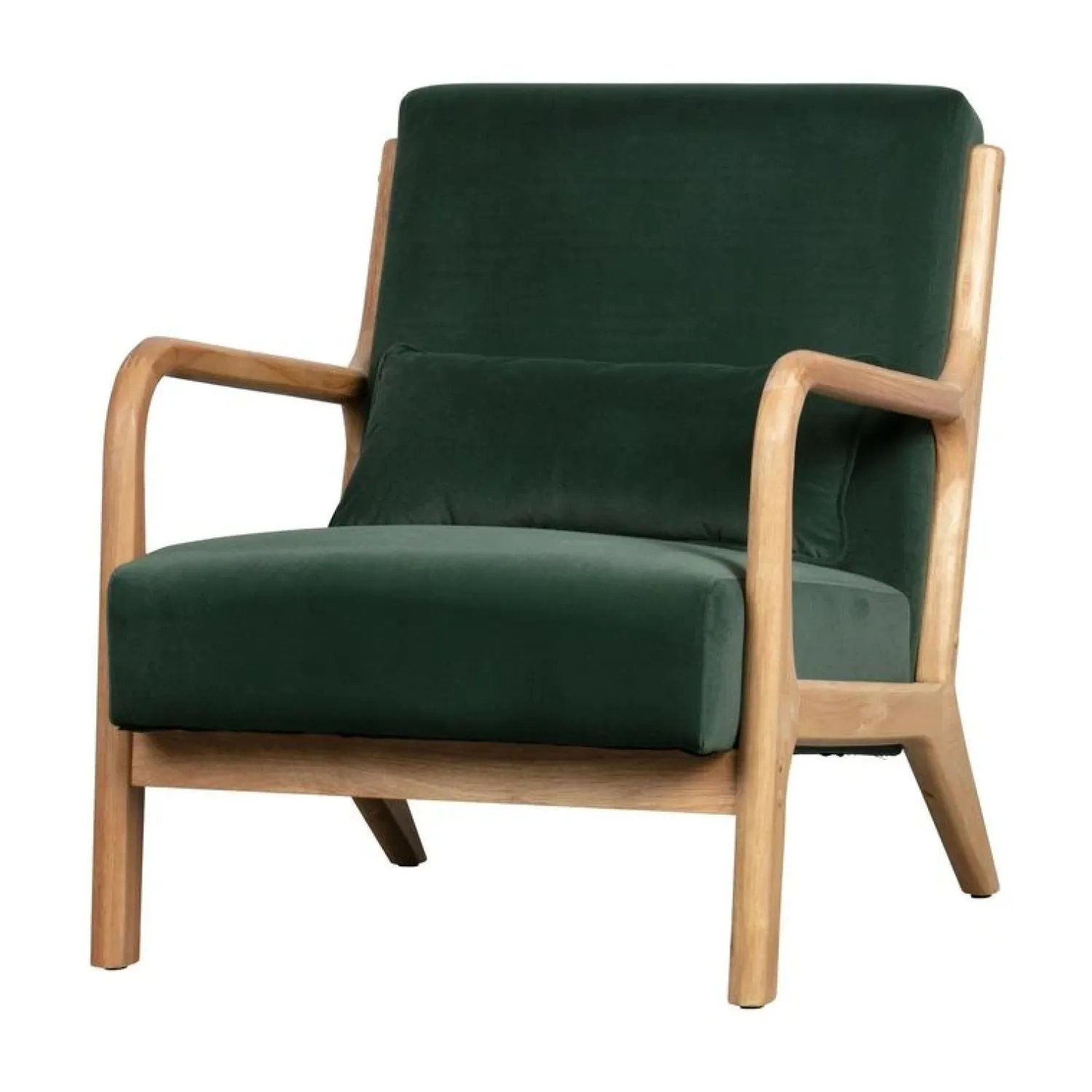 WOOOD Fauteuils|Mark Fauteuil Velvet Flesgroen