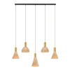 Trading Lighting Hanglampen|Glazen Hanglamp|Marlo 5-lichts Hanglamp Amber glas