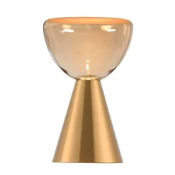 Trading Lighting Tafellampen|Marlo 1-lichts Tafellamp Amber glas