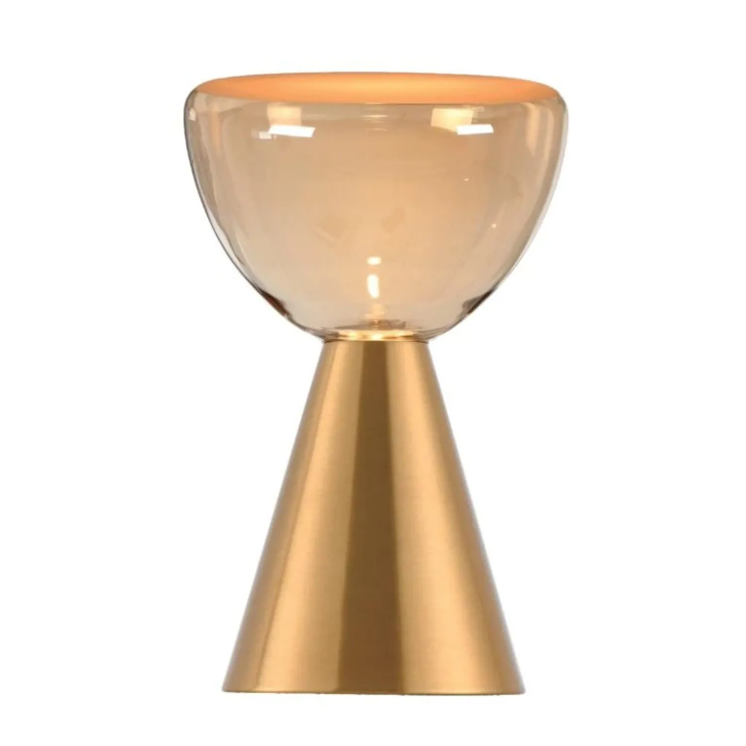 Trading Lighting Tafellampen|Marlo 1-lichts Tafellamp Amber glas