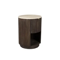 Dutchbone Industriele Kasten|Nachtkastjes|Marlow Bijzettafel 45cm