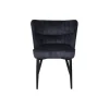 PTMD Eetkamerstoelen|Maro Eetkamerstoel Antraciet Velvet