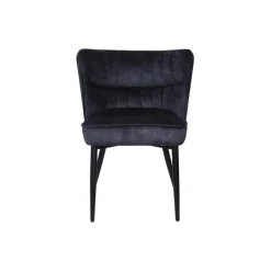PTMD Eetkamerstoelen|Maro Eetkamerstoel Antraciet Velvet