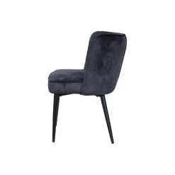 PTMD Eetkamerstoelen|Maro Eetkamerstoel Antraciet Velvet