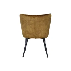 PTMD Eetkamerstoelen|Maro Eetkamerstoel Bruin Velvet