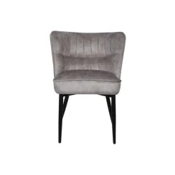 PTMD Eetkamerstoelen|Maro Eetkamerstoel Taupe Velvet