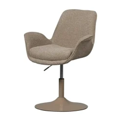 WOOOD Eetkamerstoelen|Marten Eetkamerstoel stof Zand