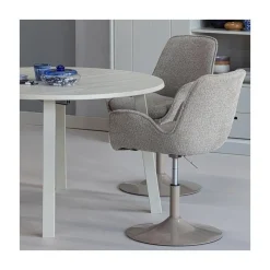 WOOOD Eetkamerstoelen|Marten Eetkamerstoel stof Zand