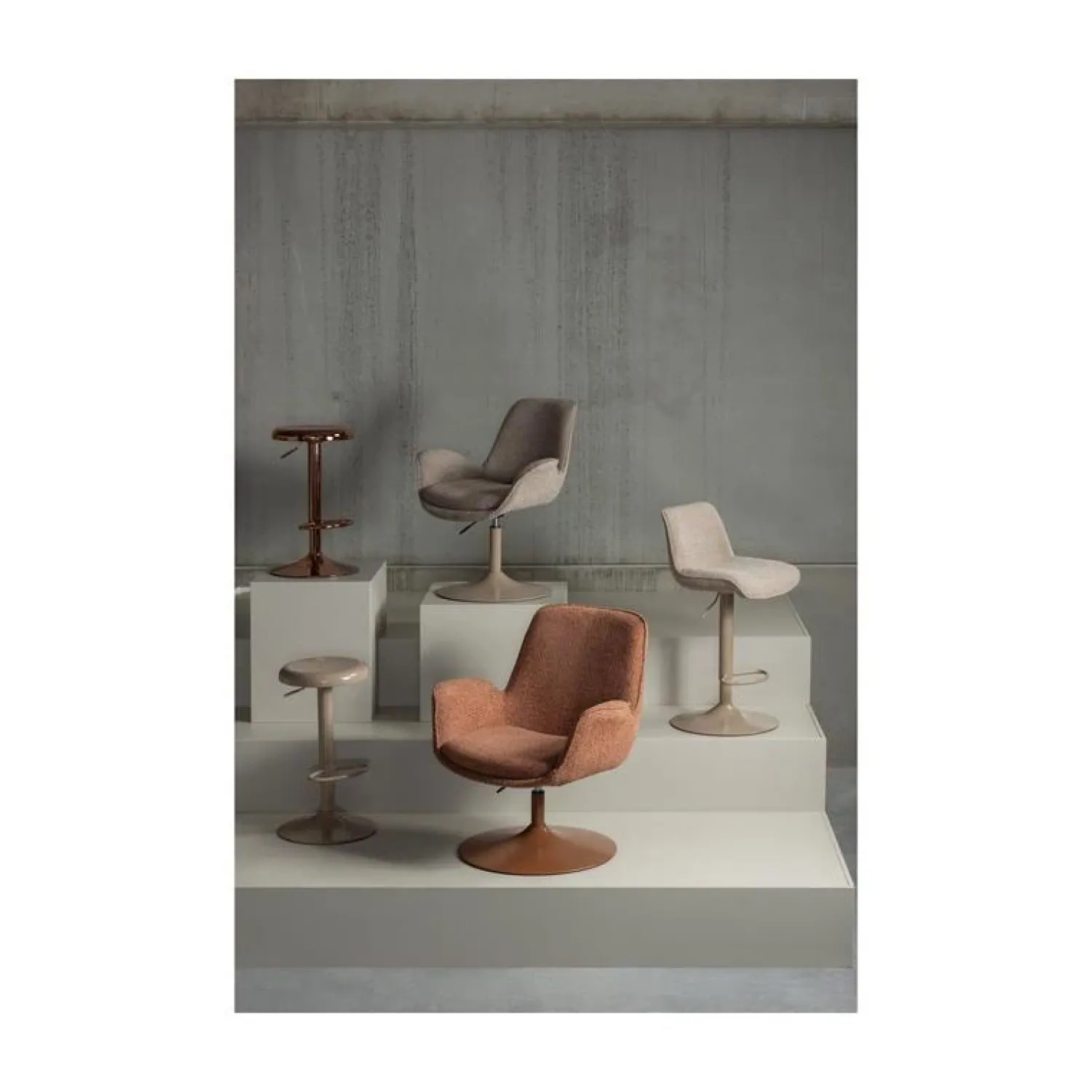 WOOOD Fauteuils|Marten Fauteuil stof Oranje