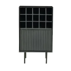 Furndea Wijnkasten|Wandkasten|Martin Wijnkast Zwart 55cm