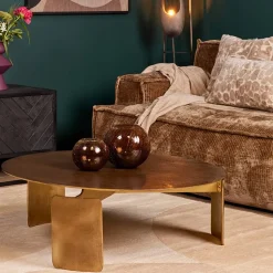 Furndea Salontafels|Marvin salontafel goud 90cm