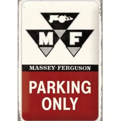 Metal Signs Metalen Borden|Massey Ferguson parking only - metalen bord